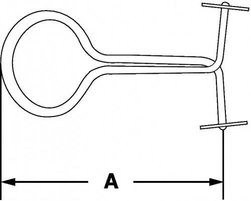 Зажим Bochem для шланга типа Мор, 80 мм, никелированная латунь (Артикул 12522)
