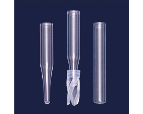 Вставка ISOLAB для виал N8, 0,1 мл, 5,0 x 29,0 мм, с пружинкой из PP, стекло (Артикул 097.05.107)
